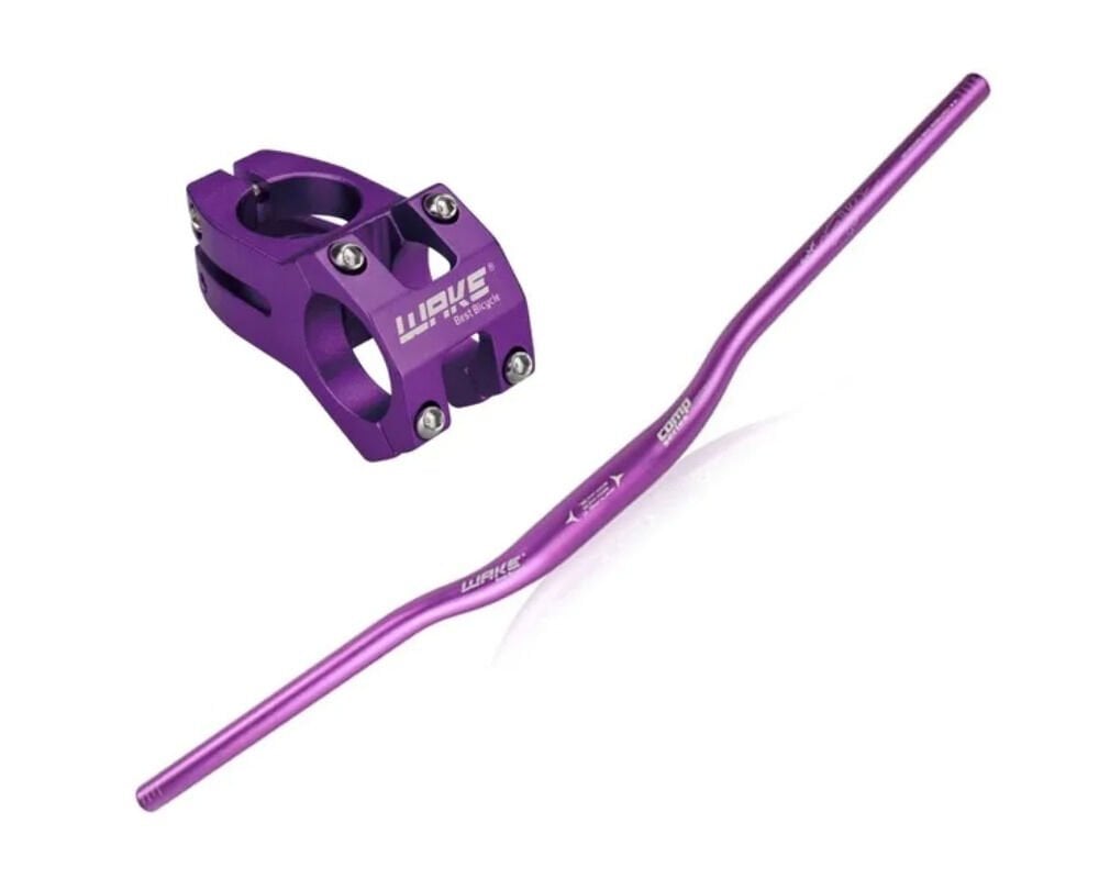 Wake Mor 780mm Alüminyum 31.8 Bisiklet Gidon + Boğaz Seti