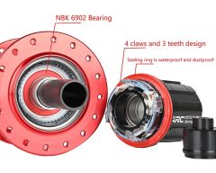 ARC MT-005 Bisiklet Arka Bisiklet Jant Göbeği 32 Delik Kırmızı