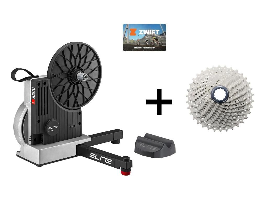 Elite Justo İnteractive Hometrainer Travel Block + HG800 11-34