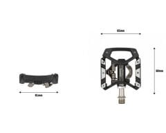 Shimano Deore XT PD-T8000 MTB-Şehir-Tur SPD Bisiklet Pedalı