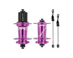 Hassns Pro 7 Mor Ön + Arka Bisiklet Jant Göbek Seti