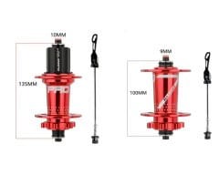 Hassns Pro 7 Kırmızı Ön + Arka Bisiklet Jant Göbek Seti