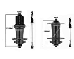 Hassns Pro 7 Siyah Ön + Arka Bisiklet Jant Göbek Seti