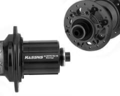 Hassns Pro 7 Siyah Ön + Arka Bisiklet Jant Göbek Seti