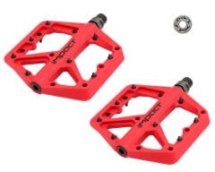 İmpact Comp Rulmanlı Kırmızı Plastik Bisiklet Pedalı