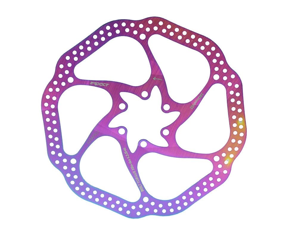 İmpact 180mm Rainbow Bisiklet Disk Fren Rotoru 6 Vidalı