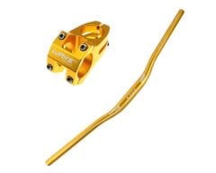 Wake Sarı 780mm Alüminyum 31.8 Bisiklet Gidon + Boğaz Seti