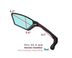 Meachow ME-002SR Sağ Bisiklet Aynası Kelepçe Montaj Gümüş Lens