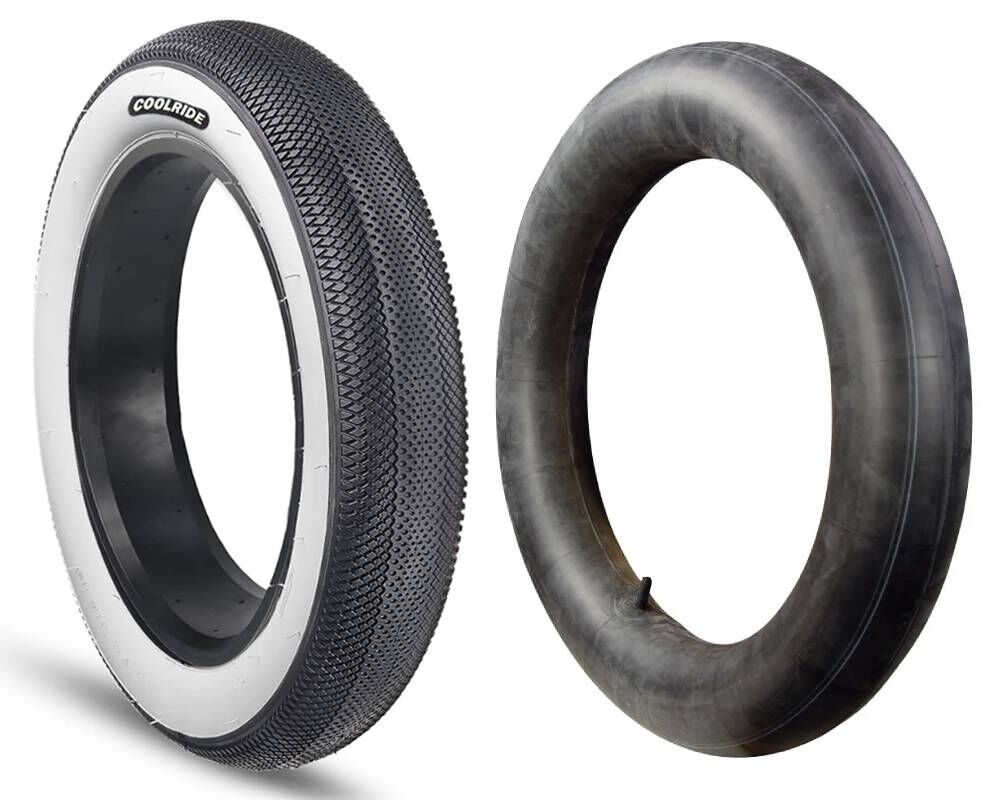 Coolride 20x4.00 3mm Zırhlı Fat Bike Beyaz Yanak Bisiklet Dış Lastik