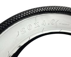 Coolride 20x4.00 3mm Zırhlı Fat Bike Beyaz Yanak Bisiklet Dış Lastik