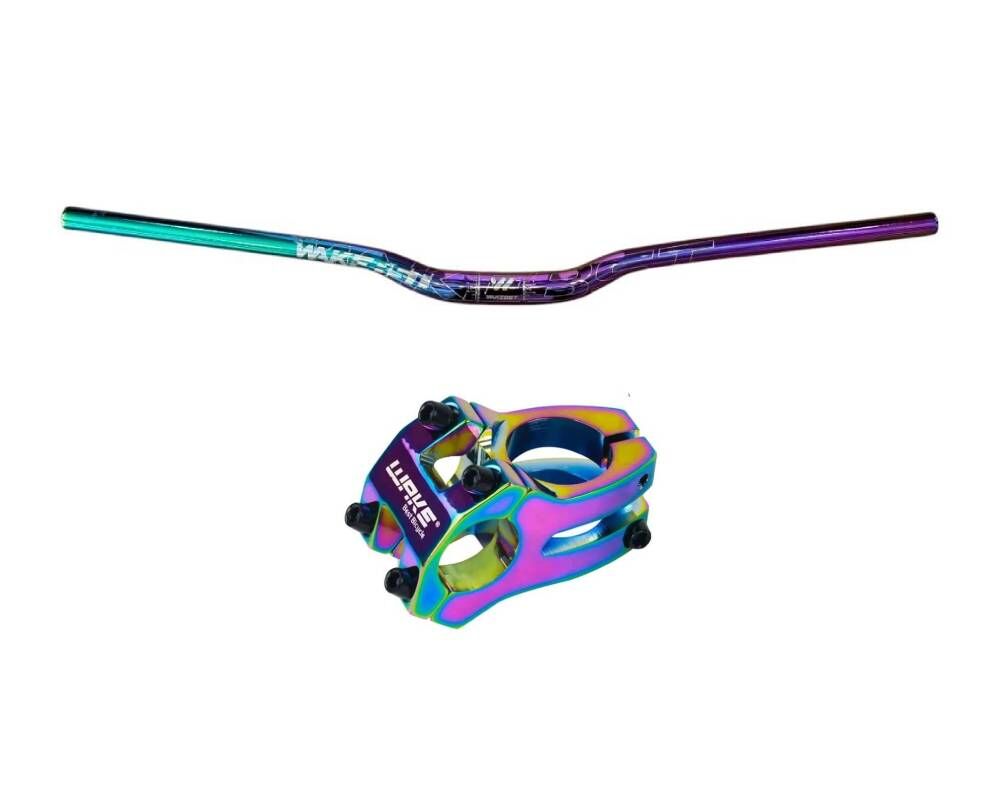 Wake Rainbow 780mm Alüminyum 31.8 Bisiklet Gidon + Boğaz Seti