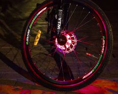 Jing Yi Bisiklet Jant Göbeği Hazne Işığı Kırmızı