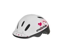 Asistan Bisiklet Çocuk Kaskı XXS 44-48cm Beyaz Pembe Cape H2
