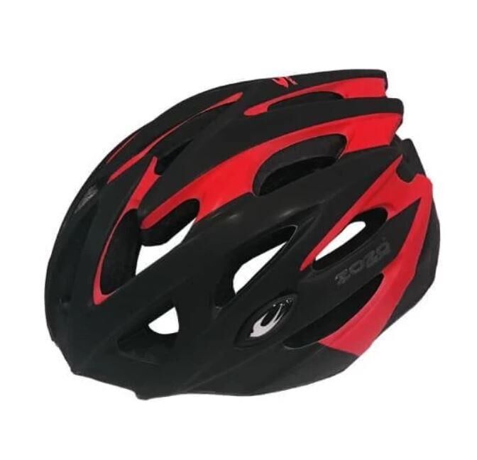 Zozo MV29 Işıklı Kask Siyah/Kırmızı L