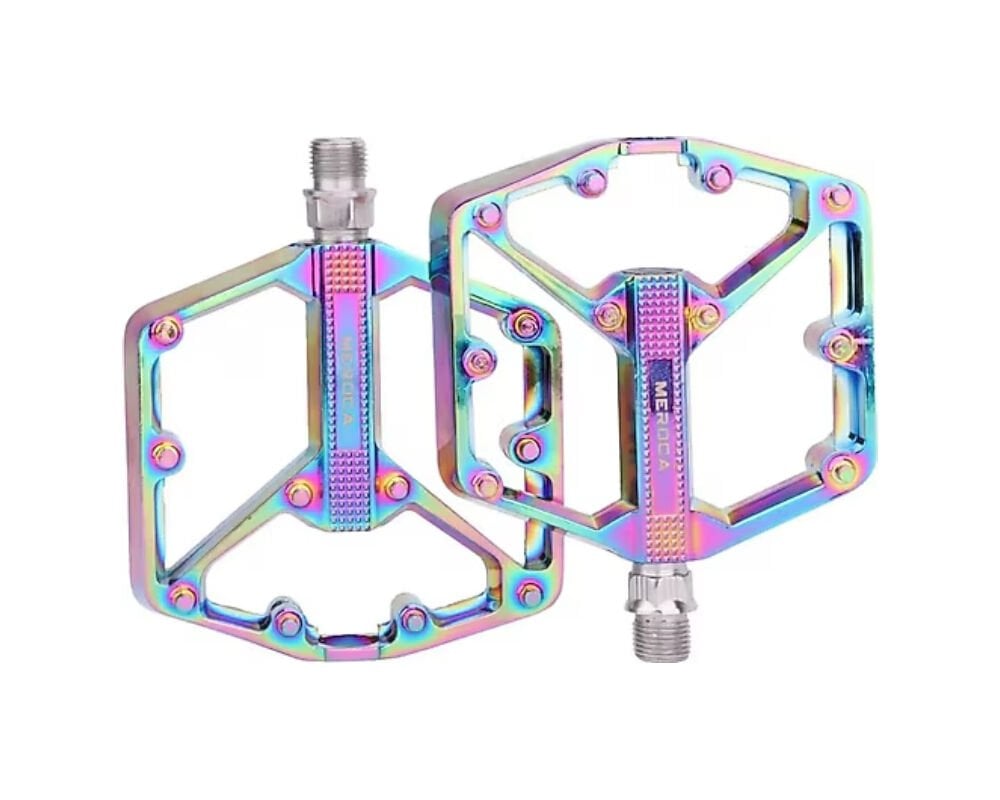 Meroca Rainbow Alüminyum Platformlu Rulmanlı Bisiklet Pedalı
