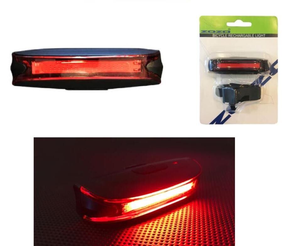Zozo Usb Şarjlı 65 Lümen Led Güçlü Arka Stop