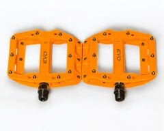 Evo Turuncu Plastik Rulmanlı Platform Çivili Bisiklet Pedalı