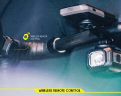 Moon Titan Max 1700 Lm Kumandalı Bisiklet Ön Far Aydınlatma