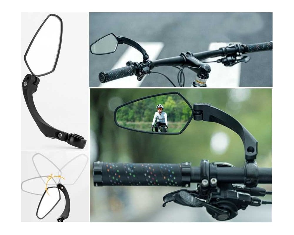 Briviga Sol Bisiklet Aynası Kelepçeli Bağlantı