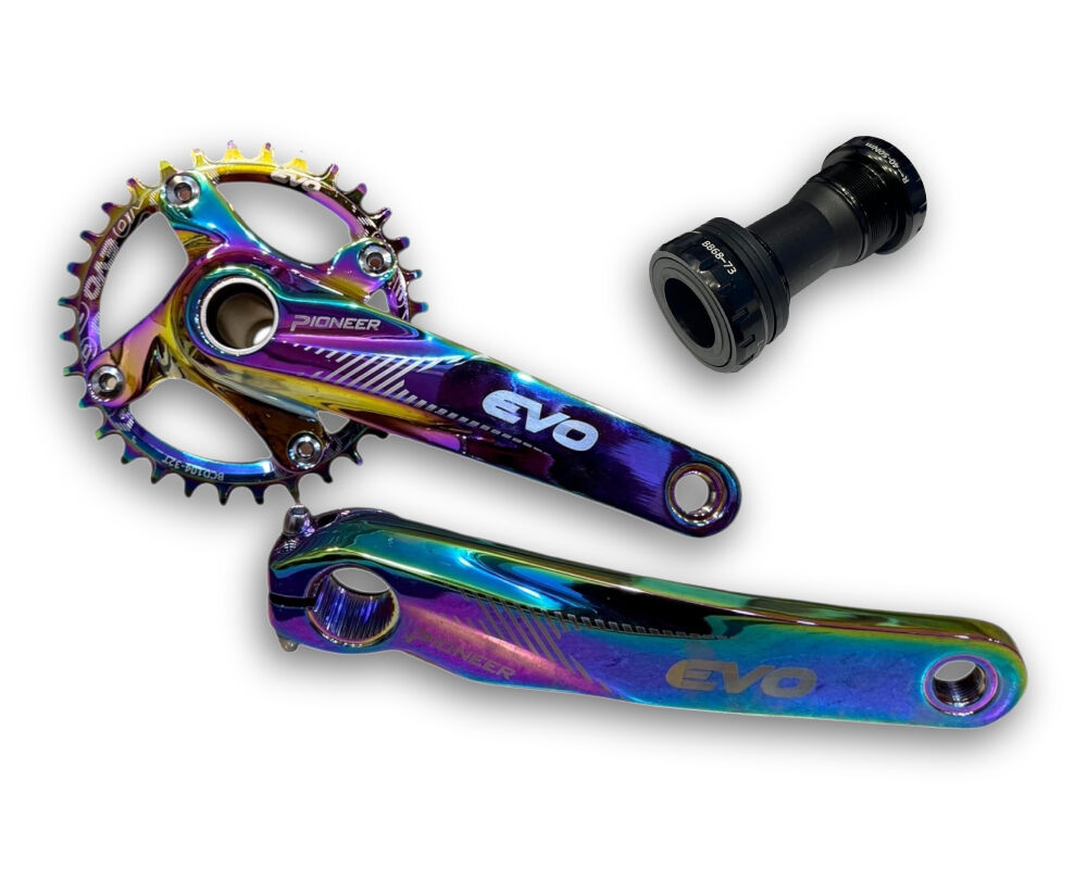 Evo Pioneer 34T Rainbow Hollowtech Göbek Tek Yaprak Aynakol
