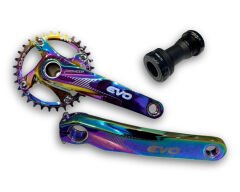 Evo Pioneer 34T Rainbow Hollowtech Göbek Tek Yaprak Aynakol