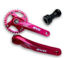 Evo Pioneer 34T Kırmızı Hollowtech Göbek Tek Yaprak Aynakol