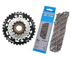 Shimano HG40 Zincir + TZ510 Ruble 7li Bisiklet Vites Seti