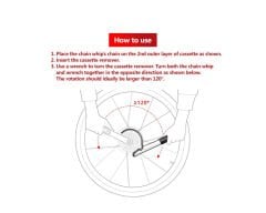 Toopre TP-215 Bisiklet Zincirli Kaset Tutucu