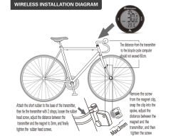 Briviga Kablosuz Wireless Bisiklet Km Hız Göstergesi