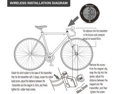 Briviga Kablosuz Wireless Bisiklet Km Hız Göstergesi