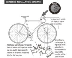Briviga Kablosuz Wireless Bisiklet Km Hız Göstergesi