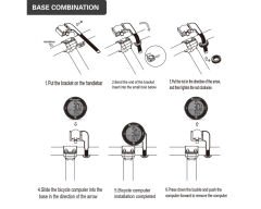 Briviga Kablosuz Wireless Bisiklet Km Hız Göstergesi