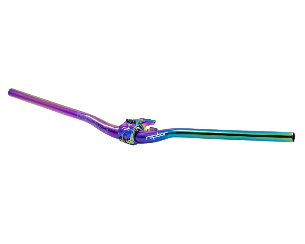 Raptor Rainbow MTB Açılı Riser Bisiklet Gidon + Boğaz Seti