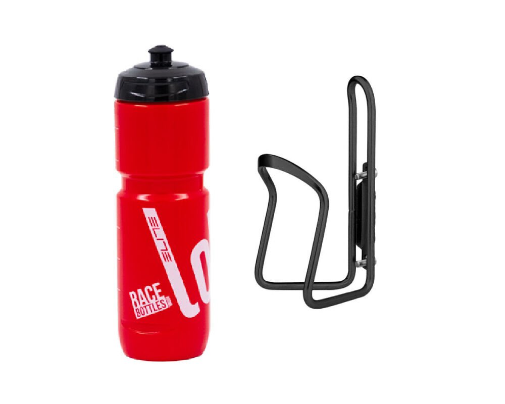 Elite Super Loli 800ml Bisiklet Matara Kafes Seti Kırmızı