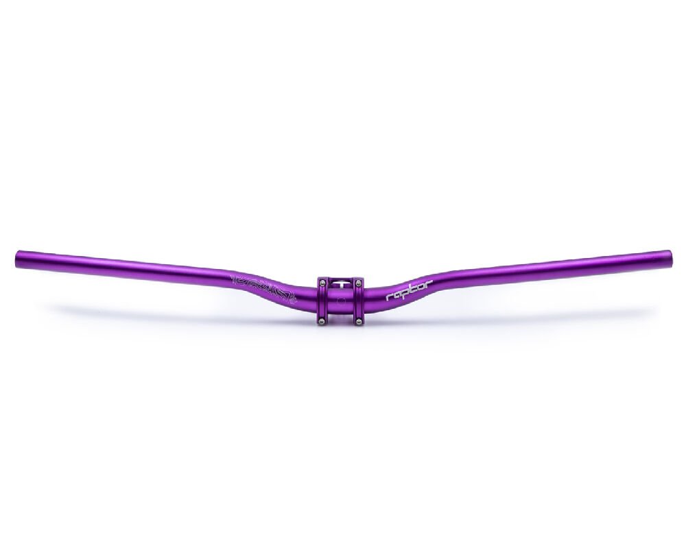 Raptor Mor MTB Açılı Riser Bisiklet Gidon + Boğaz Seti