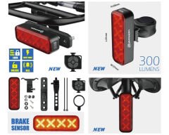 Briviga 300 Lm Şarjlı Kumandalı Bisiklet Işık Korna Alarm