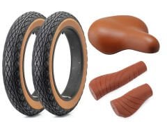 Fatbike Elektrikli Bisiklet Retro Set Dış Lastik Sele Elcik