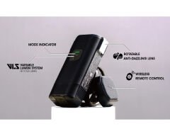 Moon Rigel Max S 1600 Lm Kumandalı Şarjlı Bisiklet Ön Far