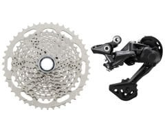 Shimano Deore CS-M4100 10s 11-46T Kaset + Deore RD-M5120-SGS Arka Aktarıcı Seti