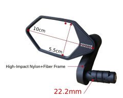 Meachow ME022-B Mavi Lens Sağ + Sol Bisiklet Ayna Takımı