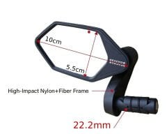 Meachow ME022-B Mavi Lens Sağ + Sol Bisiklet Ayna Takımı