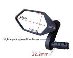 Meachow ME022-B Mavi Lens Sağ + Sol Bisiklet Ayna Takımı