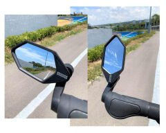 Meachow ME022-B Mavi Lens Sağ + Sol Bisiklet Ayna Takımı