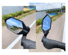 Meachow ME022-B Mavi Lens Sağ + Sol Bisiklet Ayna Takımı