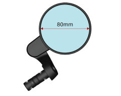 Meachow ME021-B Yuvarlak Mavi Lens Sağ+Sol Bisiklet Ayna Takımı