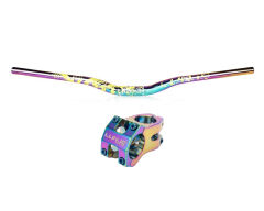 Lunje Rainbow Sarı Alüminyum 780mm Bisiklet Gidon Boğaz Seti