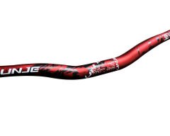 Lunje Kırmızı Alüminyum 780mm Bisiklet Gidon Boğaz Seti