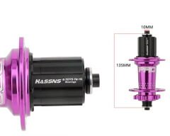 Hassns Pro 7 Mor 32H Arka Bisiklet Jant Göbeği