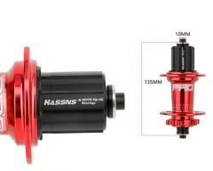 Hassns Pro 7 Kırmızı 32H Arka Bisiklet Jant Göbeği