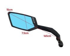 Meachow ME015-B Büyük Mavi Lens Sol Bisiklet Aynası